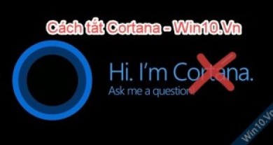 Cách tắt Cortana trên Windows 10